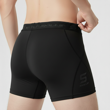 Mens Compression Boxer Shorts Base-layers Sports Briefs skin fit gym pants